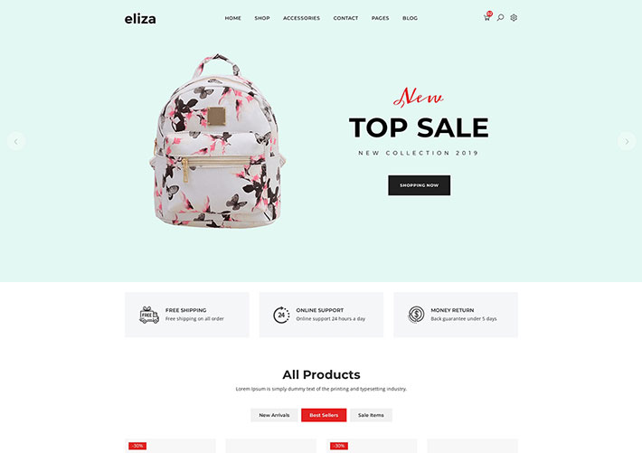 響應式線上電子商務服裝服飾電商企業(yè)網(wǎng)站Bootstrap模板