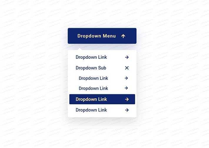 純CSS代碼漂亮多級Dropdown下拉框網頁模板