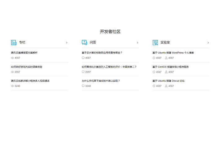 新聞動態div css問答列表布局網頁HTML代碼素材