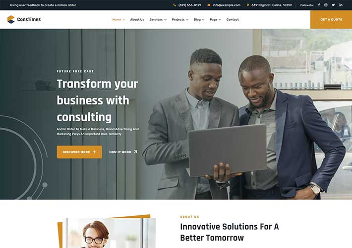 業(yè)務咨詢商業(yè)公司商業(yè)財務企業(yè)網站網頁HTML5模板